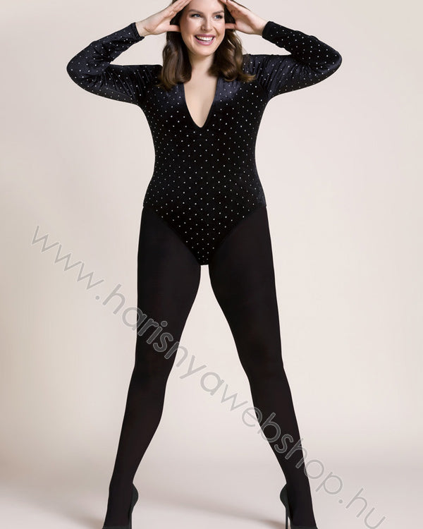 nem átlátszó harisnyanadrág mikroszálas molett, 60den Gabriella, MICROFIBRE méret: 8-9 / 4XL-5XL - 2. kép