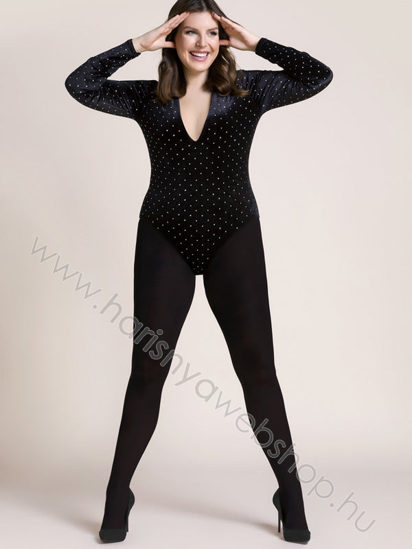 nem átlátszó harisnyanadrág mikroszálas molett, 60den Gabriella, MICROFIBRE méret: 8-9 / 4XL-5XL - 2. kép
